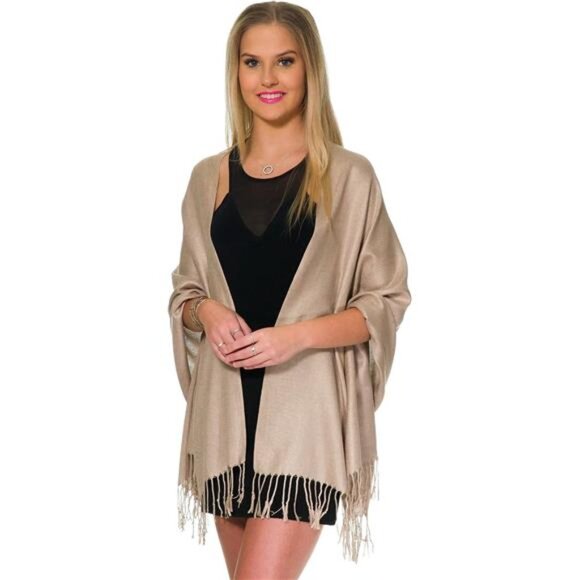 Pashmina Shawls and Wraps for Evening Dresses, Large Soft Pashminas Wedding - Picture 2 of 7